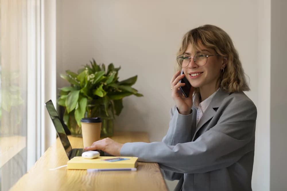 Person on phone